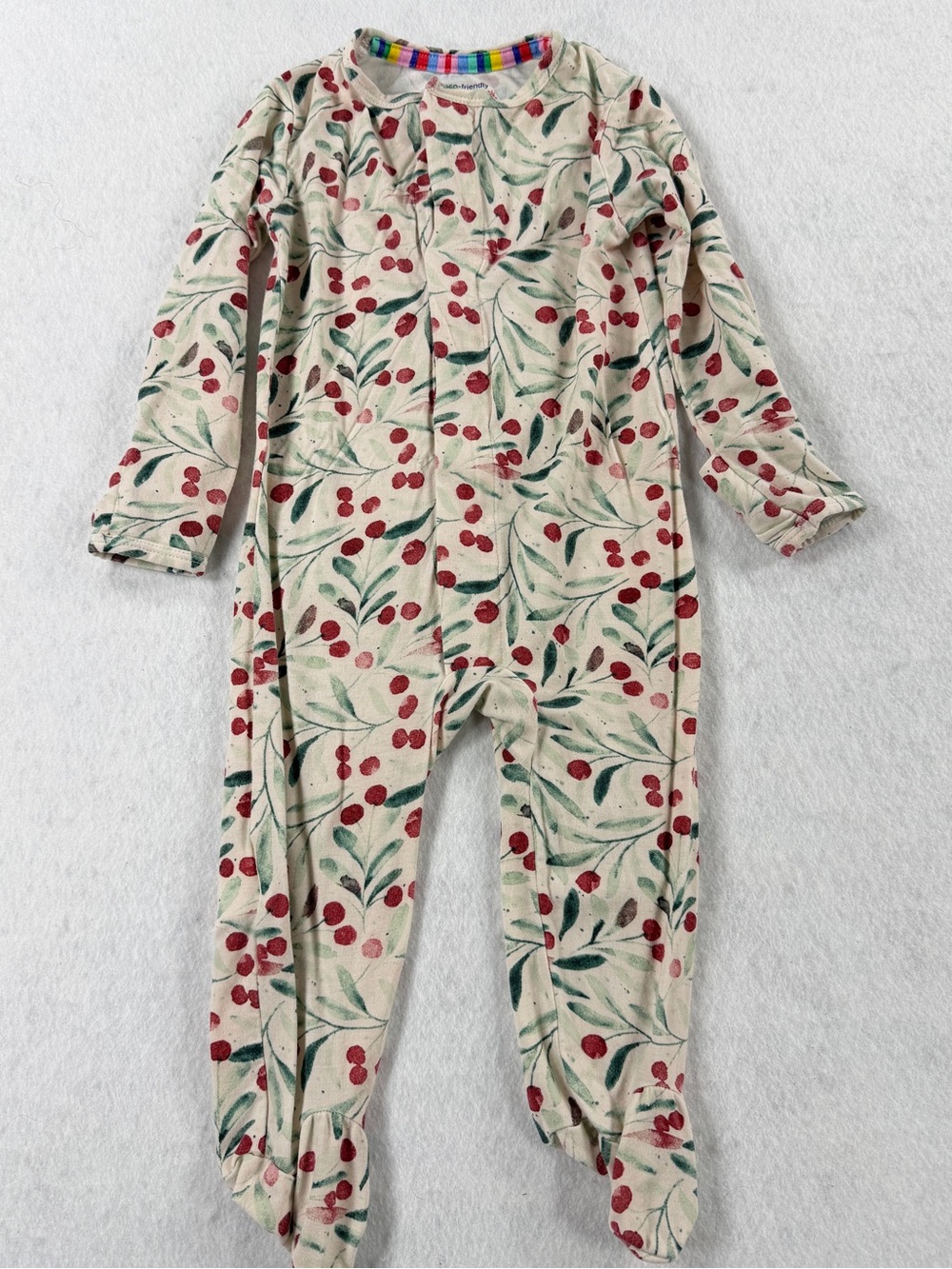 Magnetic Me Kiss Me Baby One More Time Modal Magnetic Footie 3-6M Mistletoe